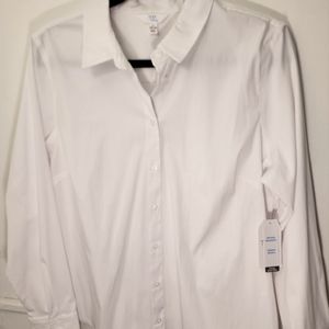 Large White Button-down